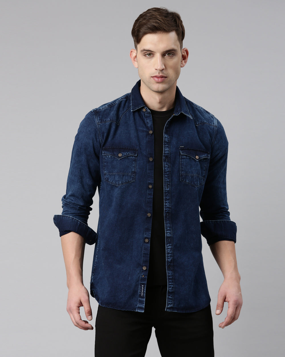 Fashion Popular Cotton Long Sleeves Men Denim Shirts with Double Pocket by  Fly Jeans - China Men Clothes and Men Overshirt price | Made-in-China.com