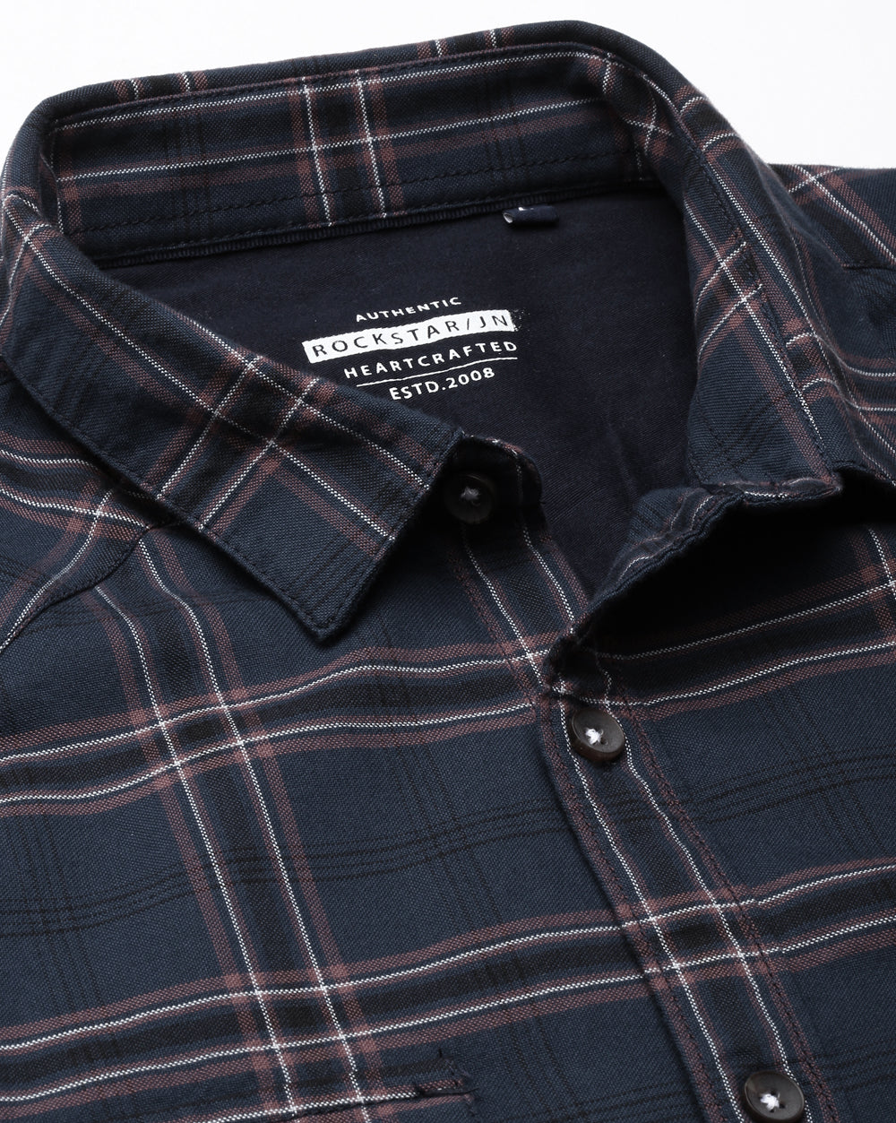 Swing Blue Windowpane Checkered Shirt