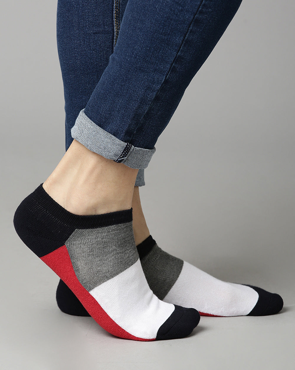 Color Blocked Ankle Socks