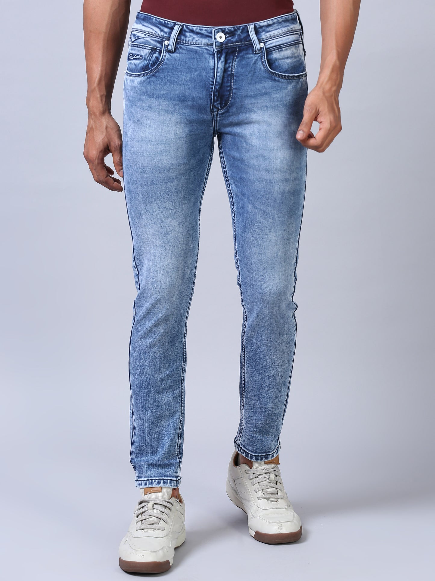 Ankle Fit Jeans - Azure Blue