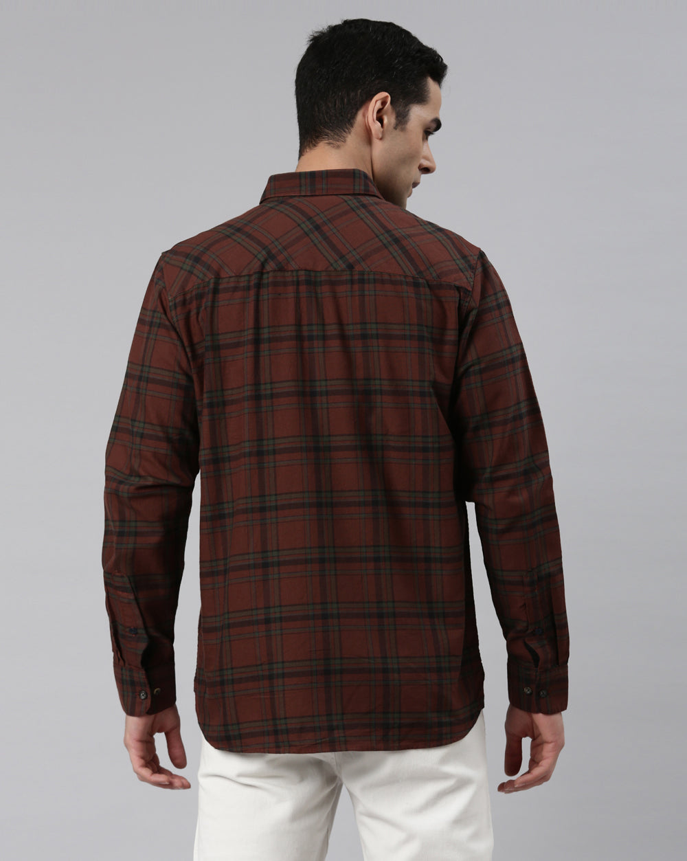 Maroon plaid shirt mens hotsell