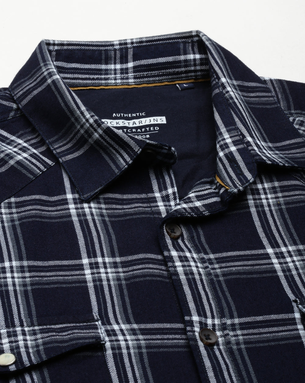 Swing Dark Blue Checkered Shirt