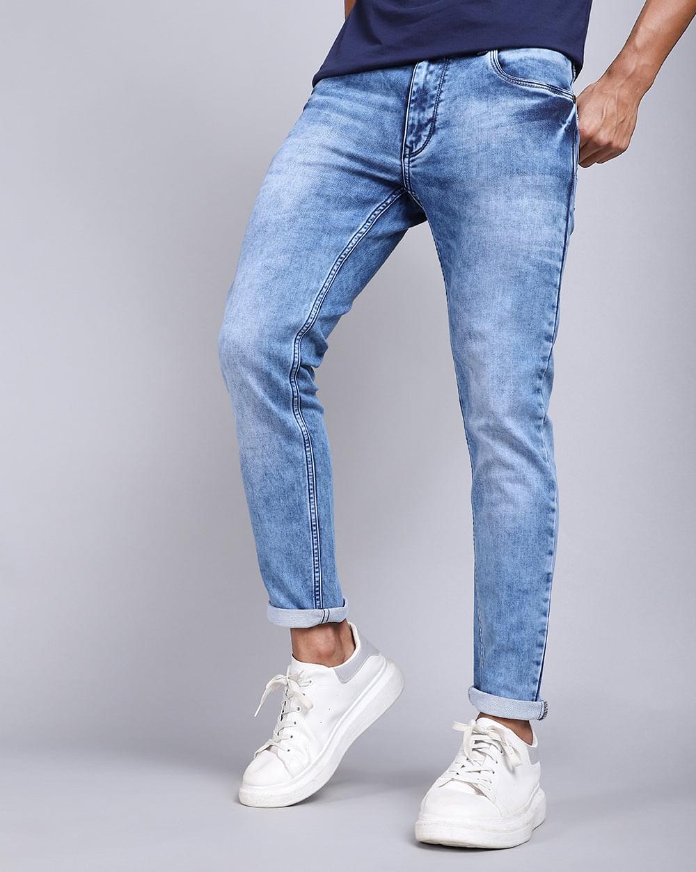 Ankle Fit Jeans- Basic Blue