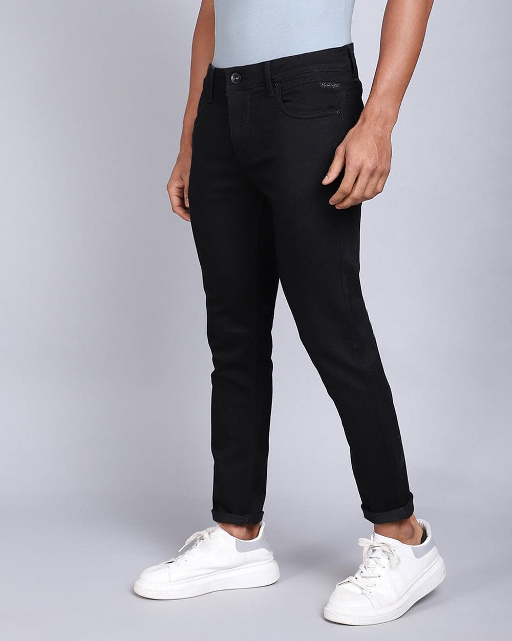 Comfortable fashion black jeans