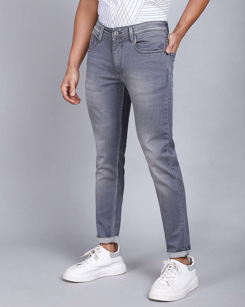 Super Slim Fit Grey Jeans