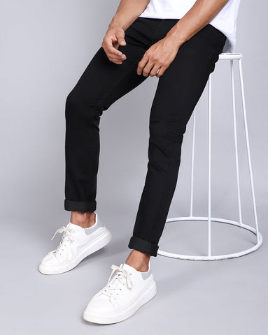 Super Slim Fit Jeans-Basic Black