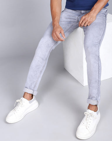 Super Slim Fit Ice Grey Jeans