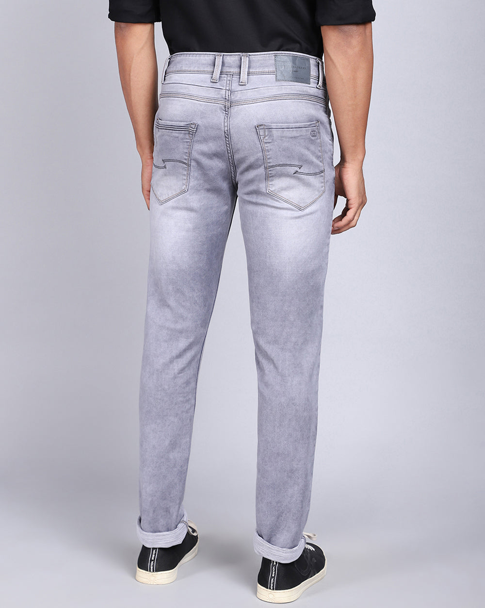 Light Grey Slim Fit jeans For Men 