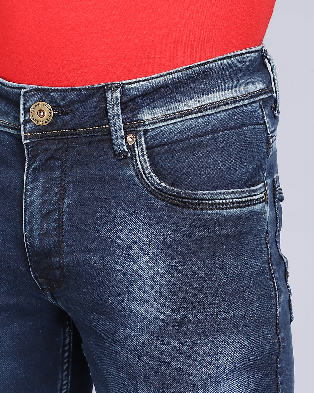 Super Slim Fit Jeans-Dark Blue