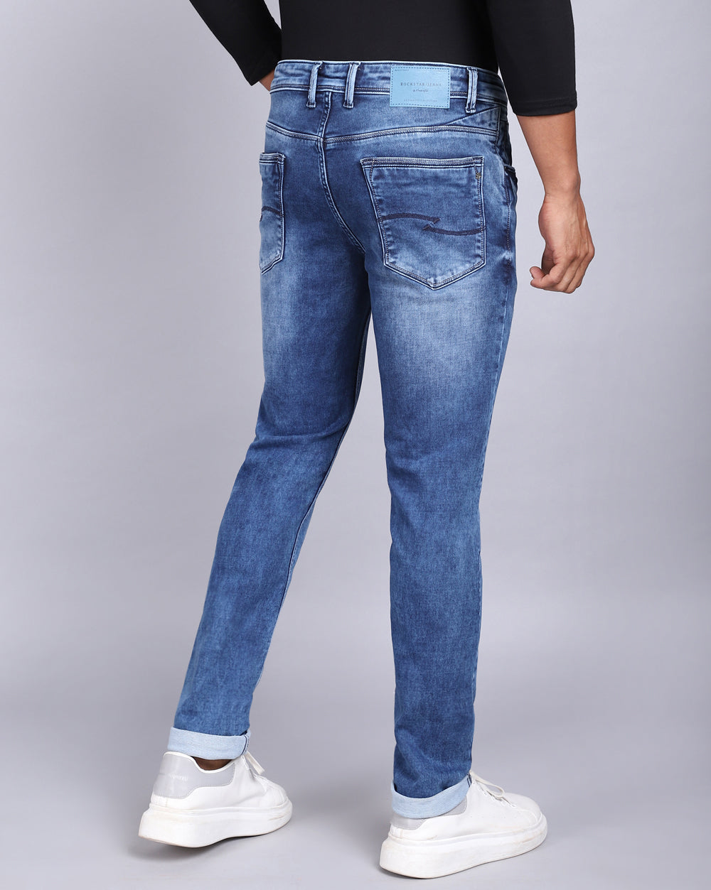 Super Slim Fit Jeans-Faded Light Blue