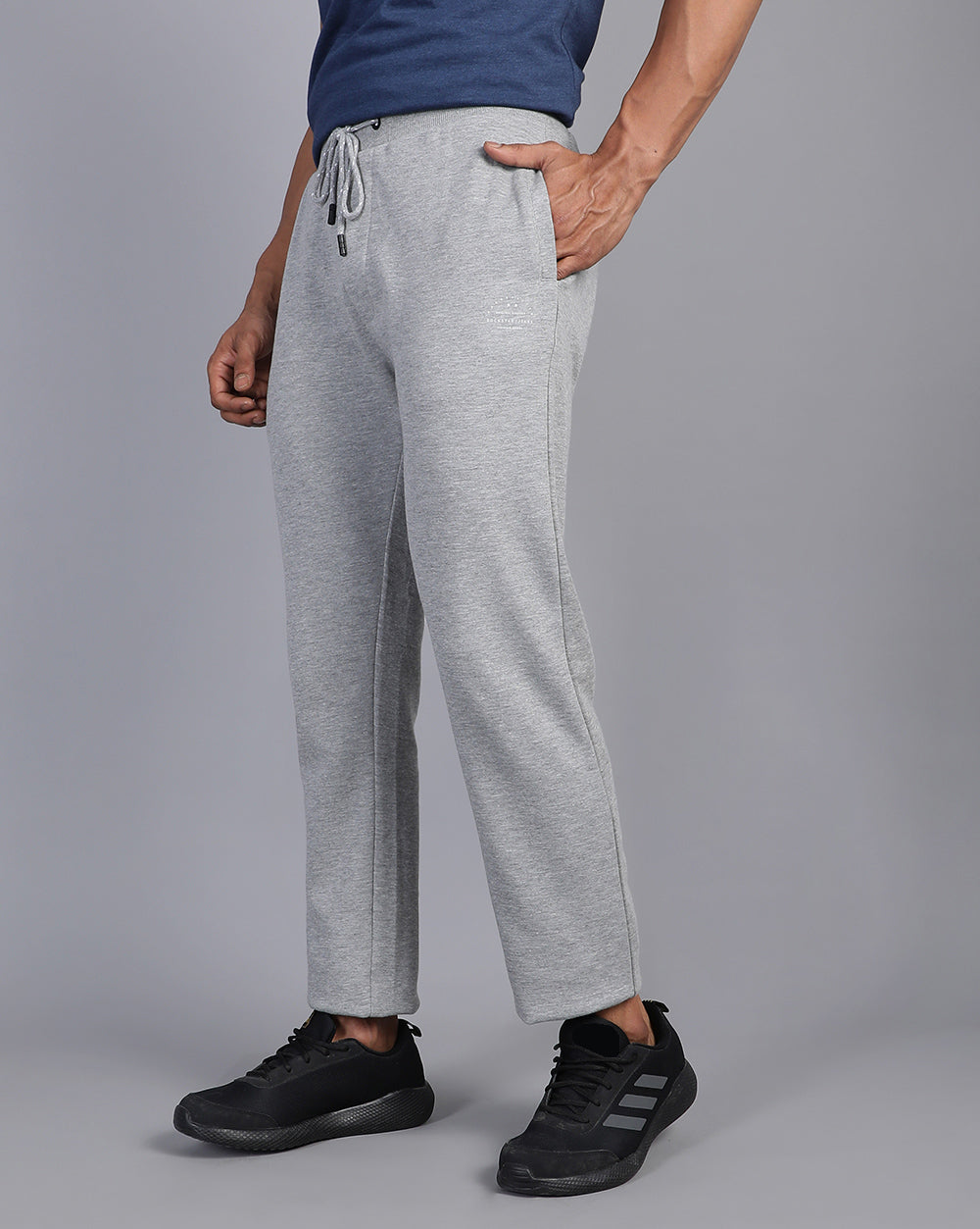 Grey Melange Comfort Track Pants