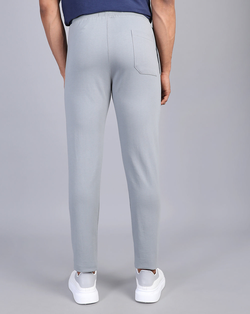 Lt Grey Solid Track Pants