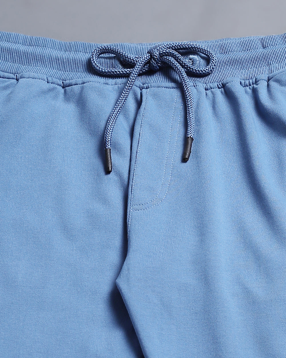 Sky Blue Solid Track Pants