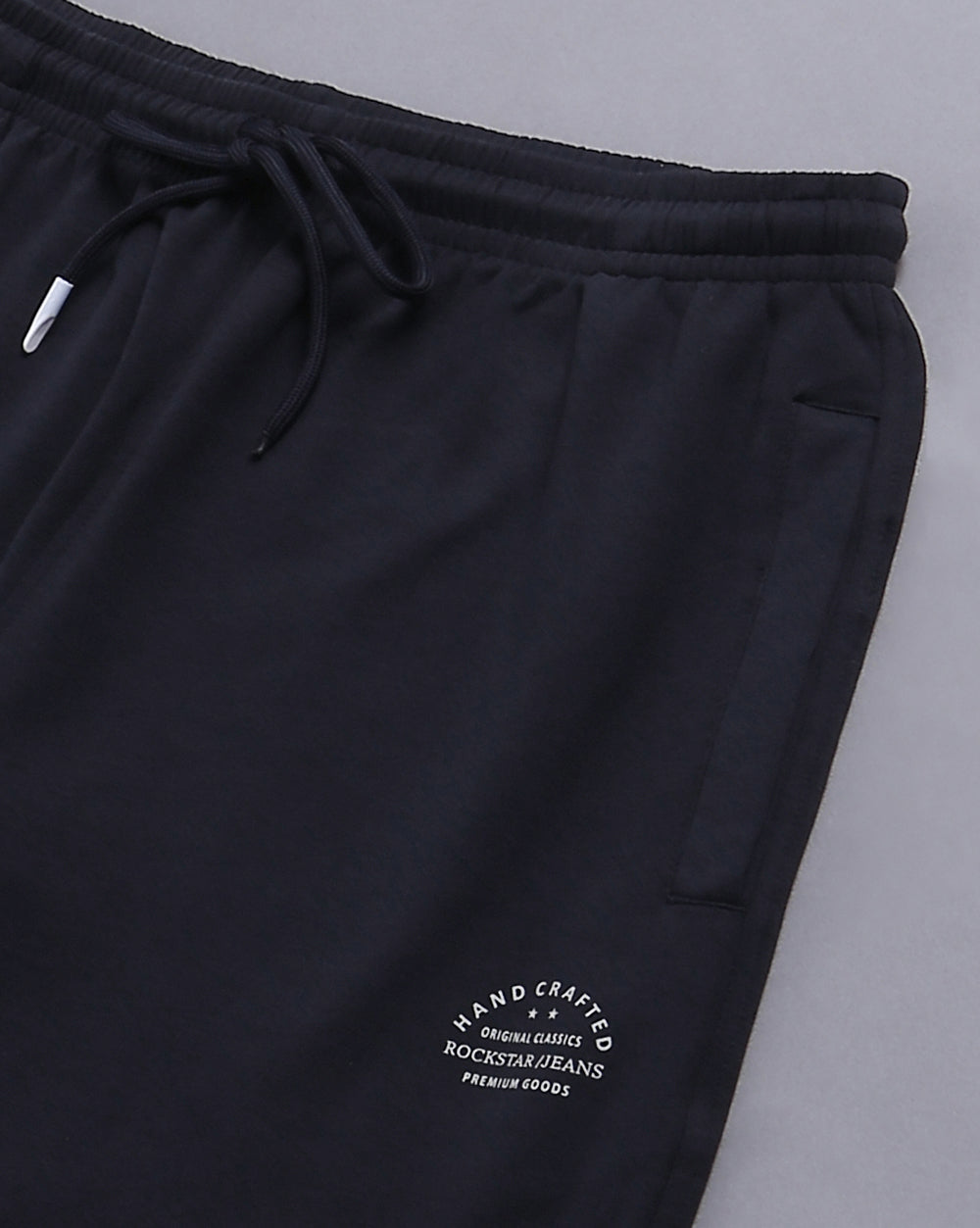 Solid Running Navy Track pant