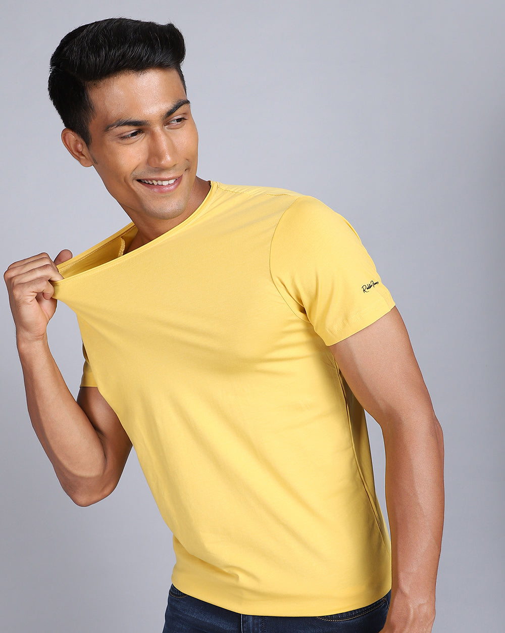 Crewneck Comfort Strech T-Shirt-Classic Yellow
