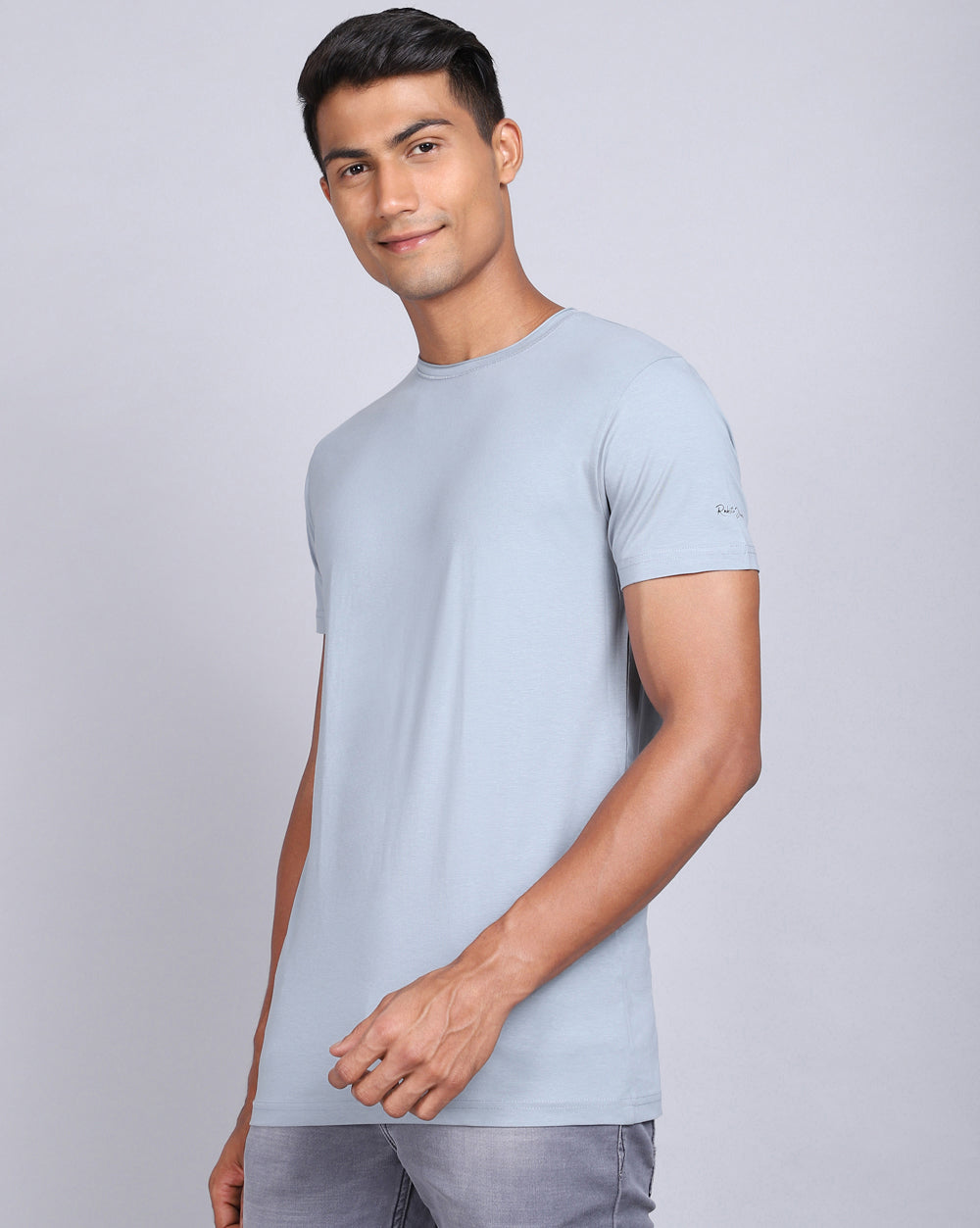 Crewneck Comfort Strech T-Shirt Grey