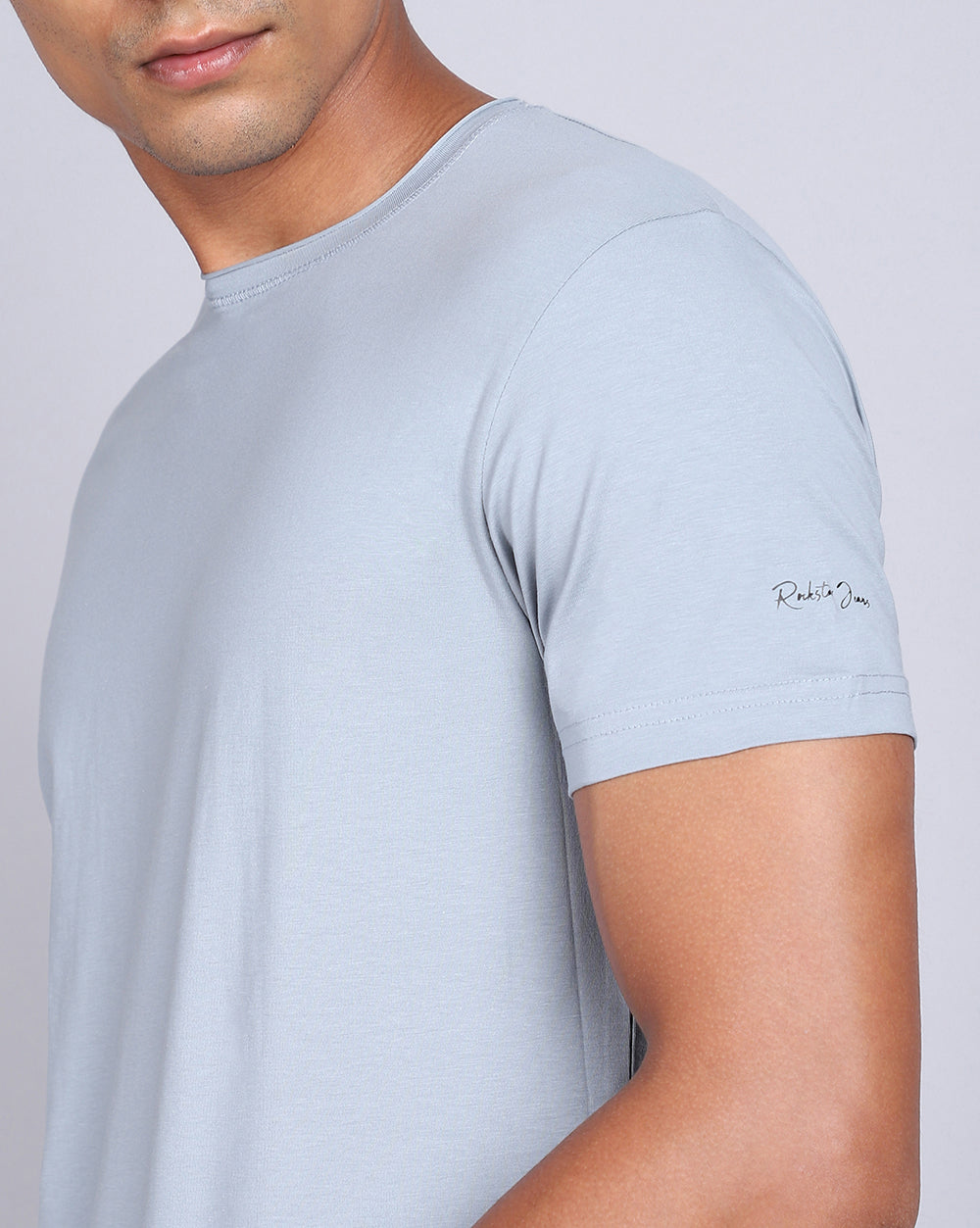 Crewneck Comfort Strech T-Shirt Grey