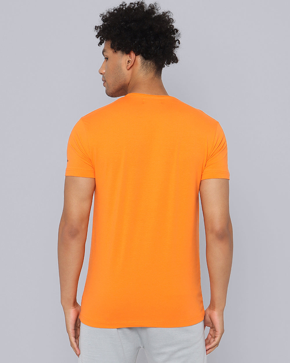 Crewneck Comfort Strech T-Shirt Orange