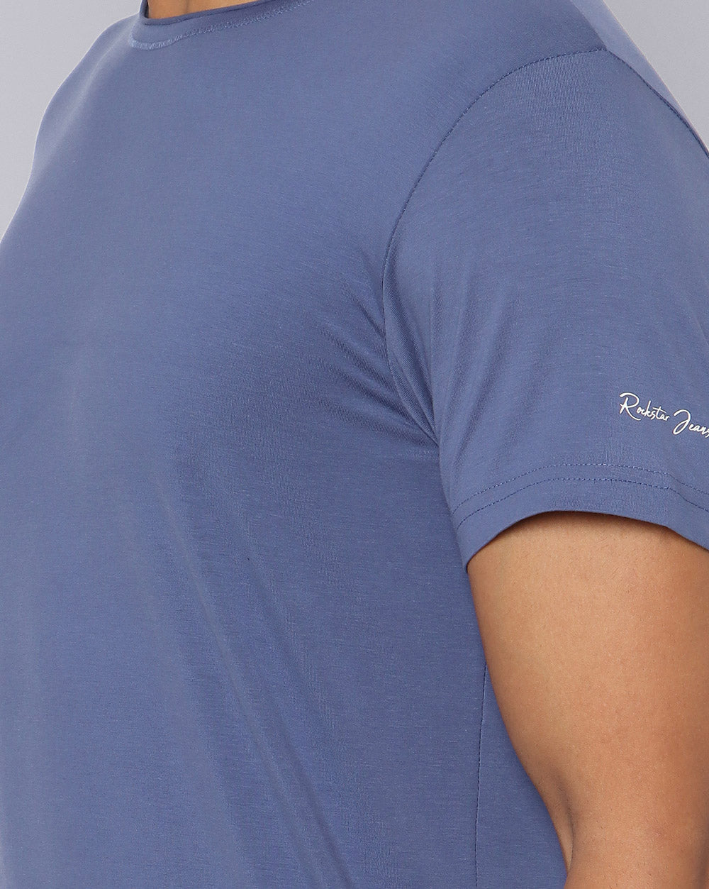 Crewneck Comfort Strech T-Shirt Light Blue
